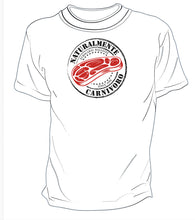 Carica l&#39;immagine nel visualizzatore di Gallery, T-shirt Naturalmente Carnivoro new logo White
